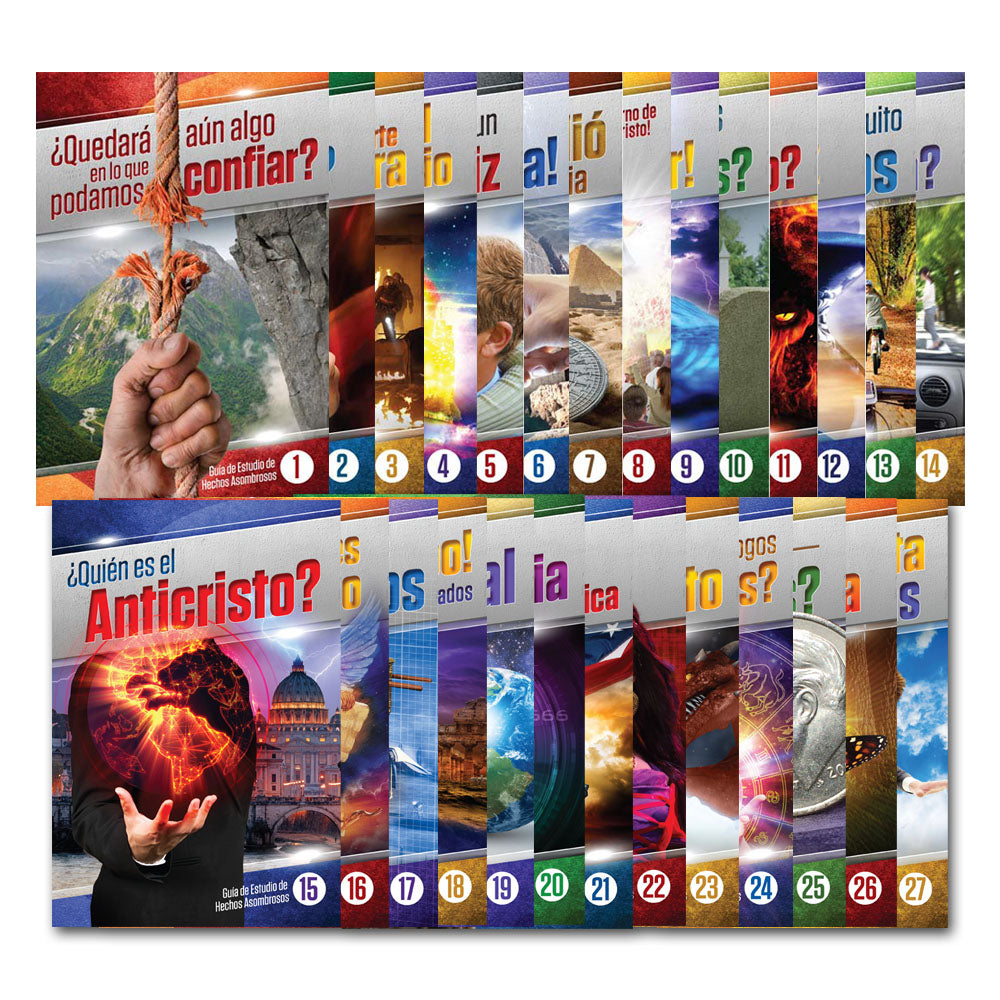 Guias De Estudio De Hechos Asombrosos Juego Completo 1-27 (Amazing Facts Study GuideS Complete Set)