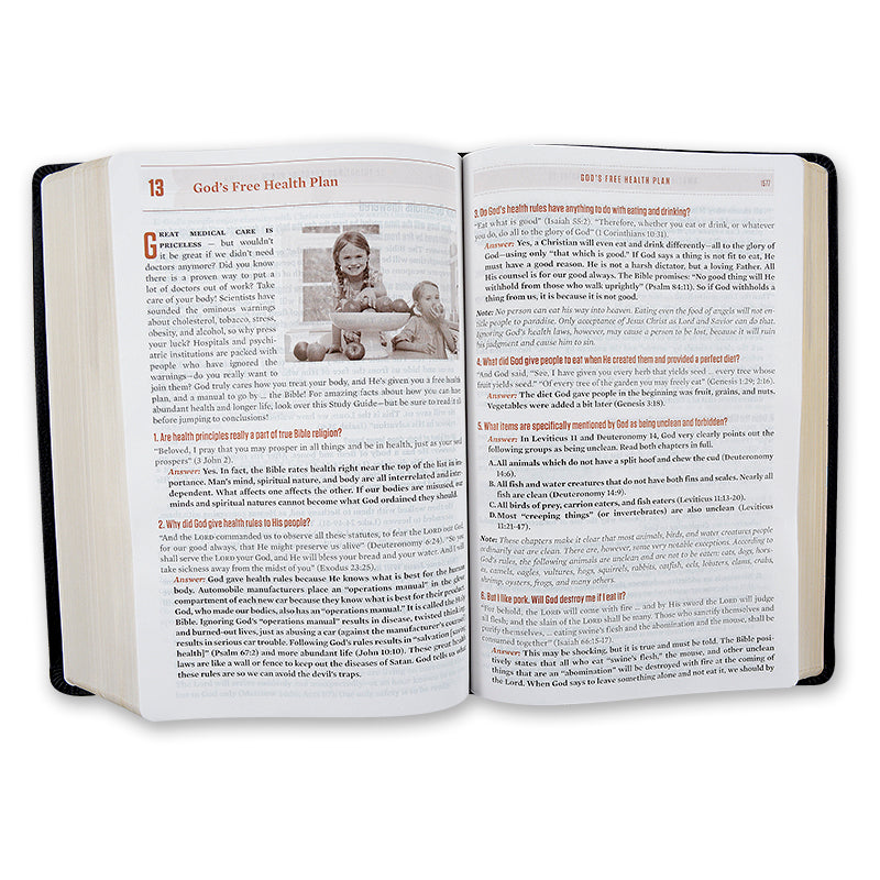 ONE-OF-A-KIND Peachy Pink Leathersoft | NKJV Prophecy Study Bible