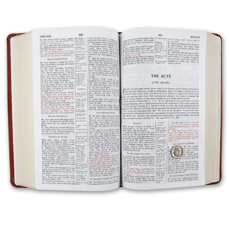 ONE-OF-A-KIND Navy Leathersoft | NKJV Prophecy Study Bible