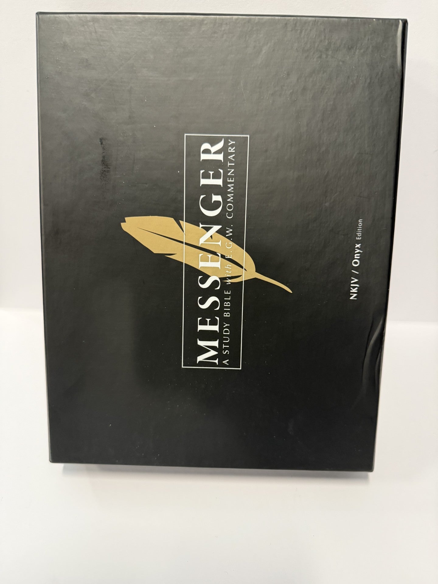 ONE-OF-A-KIND The NKJV Messenger EGW Study Bible - Onyx (Black)
