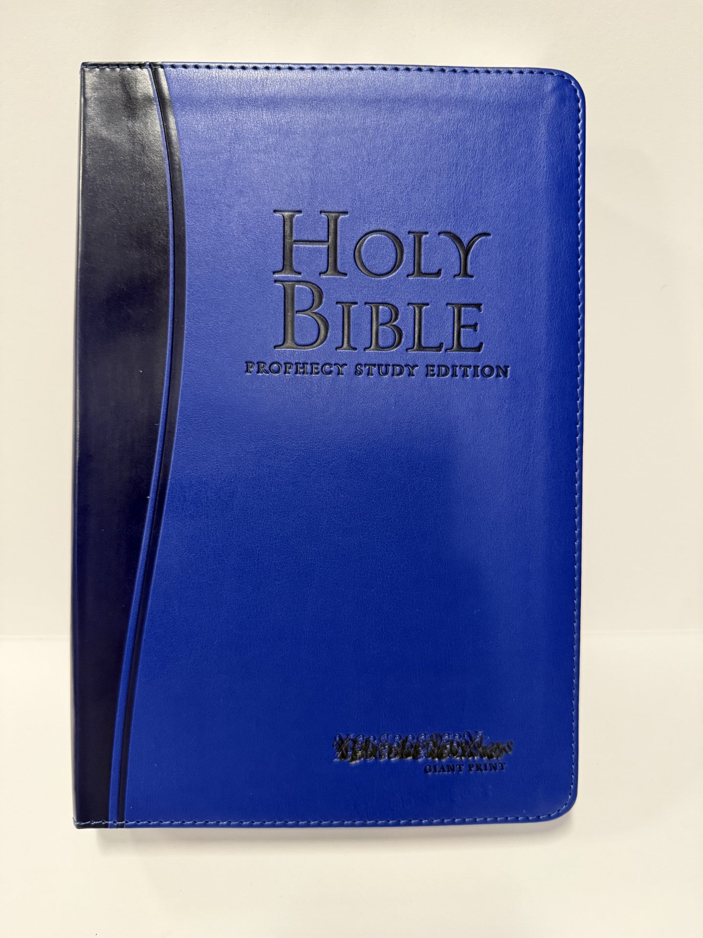 ONE-OF-A-KIND Blue Leathersoft, Giant Print | NKJV Prophecy Study Bible