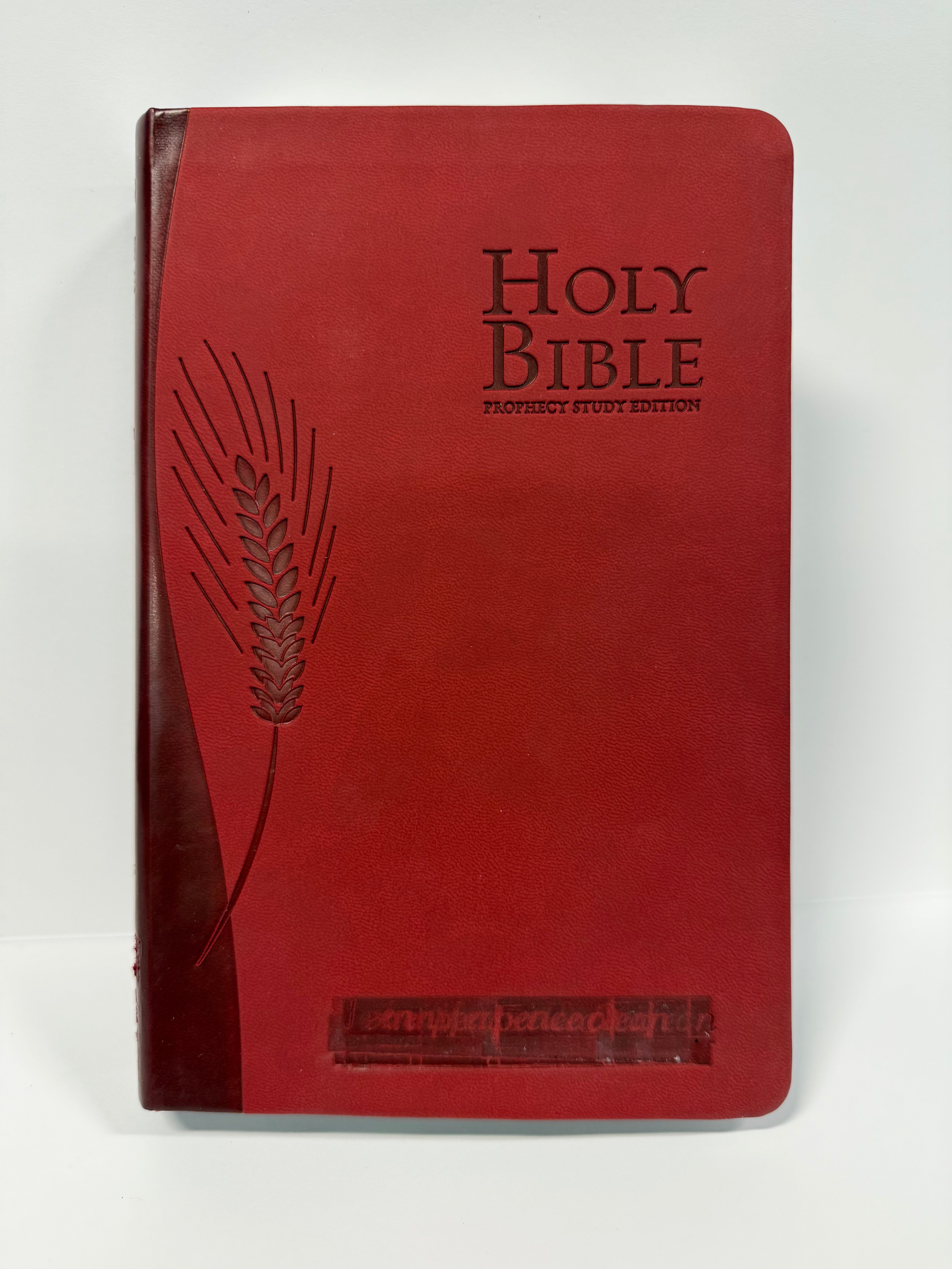ONE-OF-A-KIND Red Leathersoft | NKJV Prophecy Study Bible