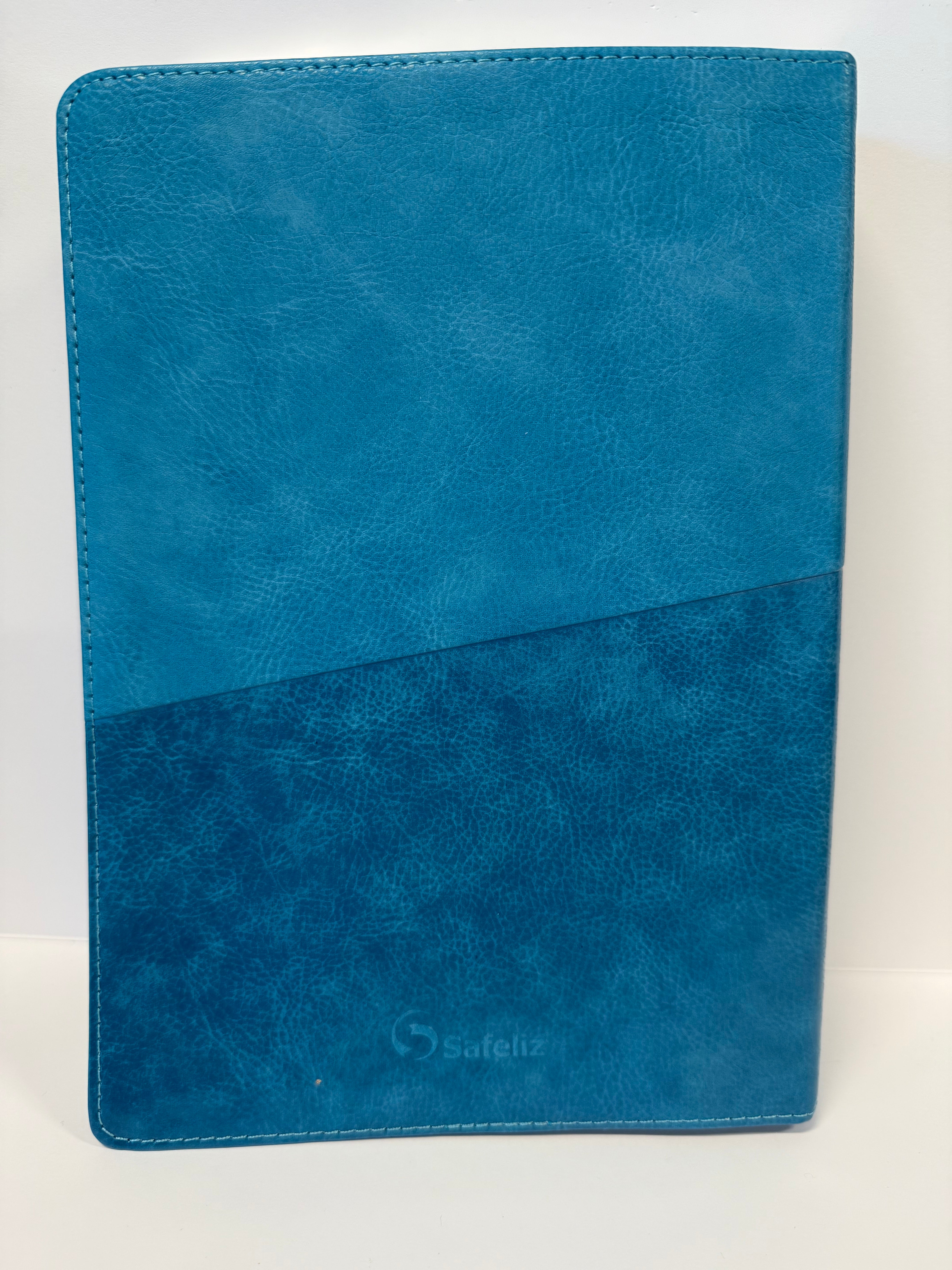ONE-OF-A-KIND DEAL ~ Bilingual Bible - Blue (English & Spanish) by Safeliz