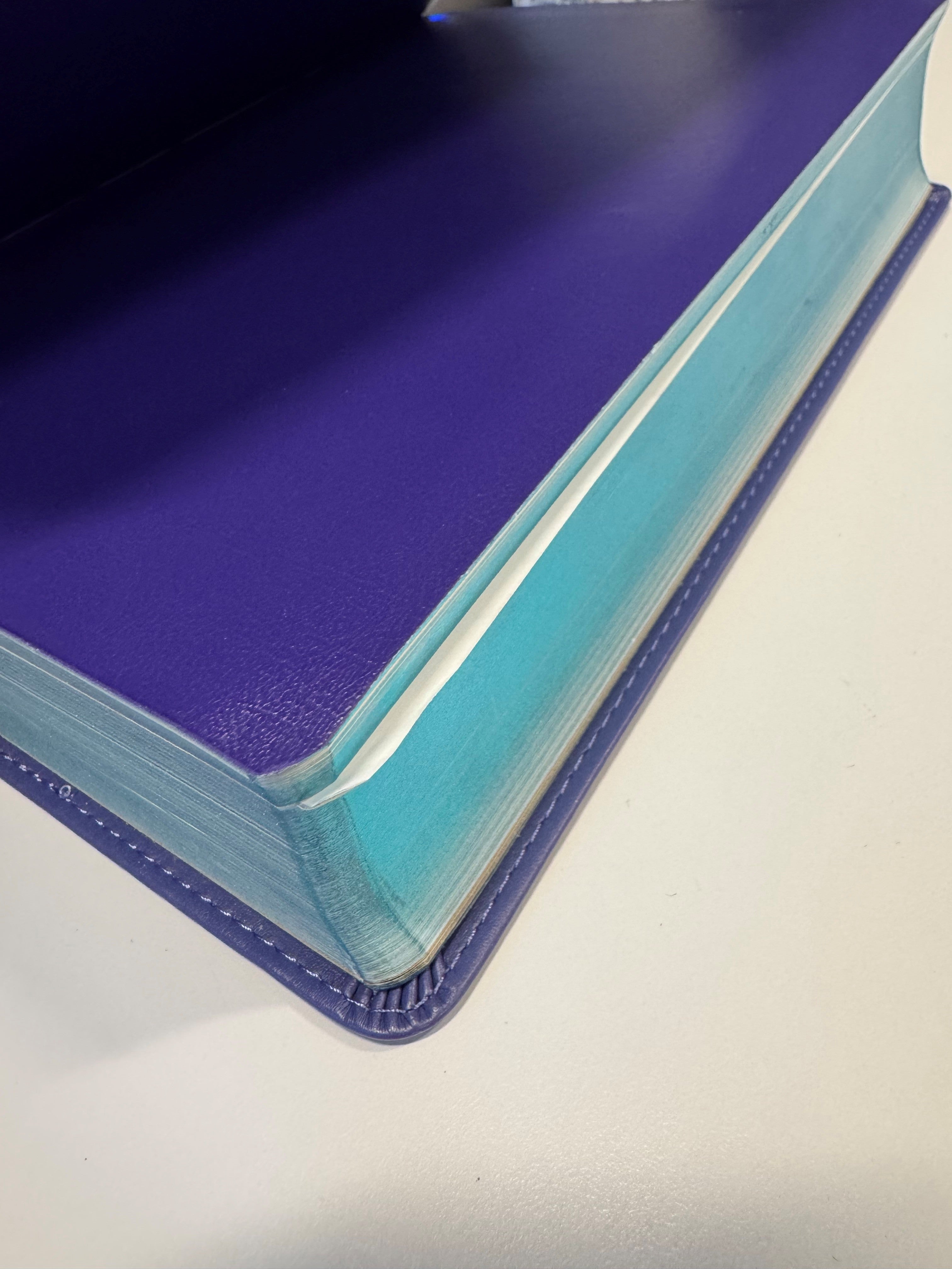 ONE-OF-A-KIND Purple Leathersoft, Giant Print | NKJV Prophecy Study Bible