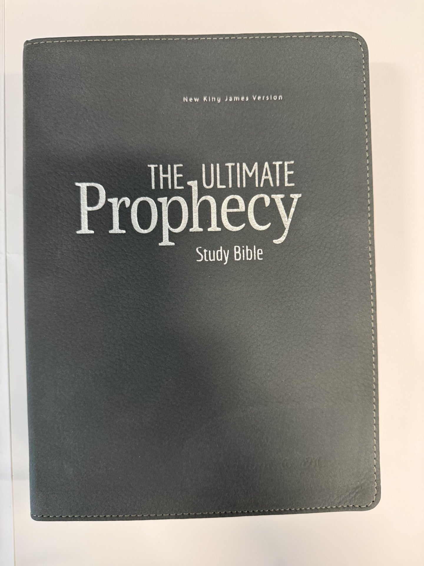 ONE-OF-A-KIND The Ultimate Prophecy Study Bible - Gray Leather by Amazing Facts