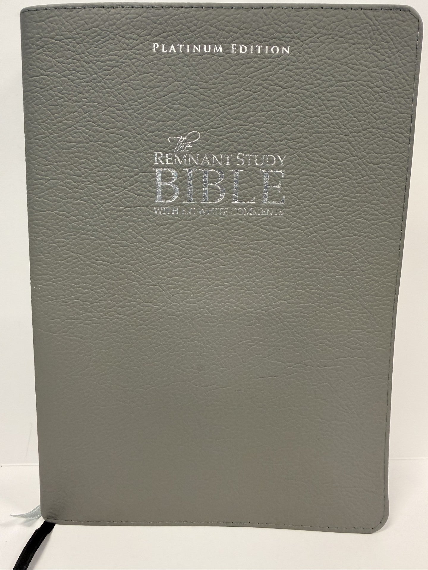 ONE-OF-A-KIND KJV Platinum Remnant Study Bible (Gray Leather)
