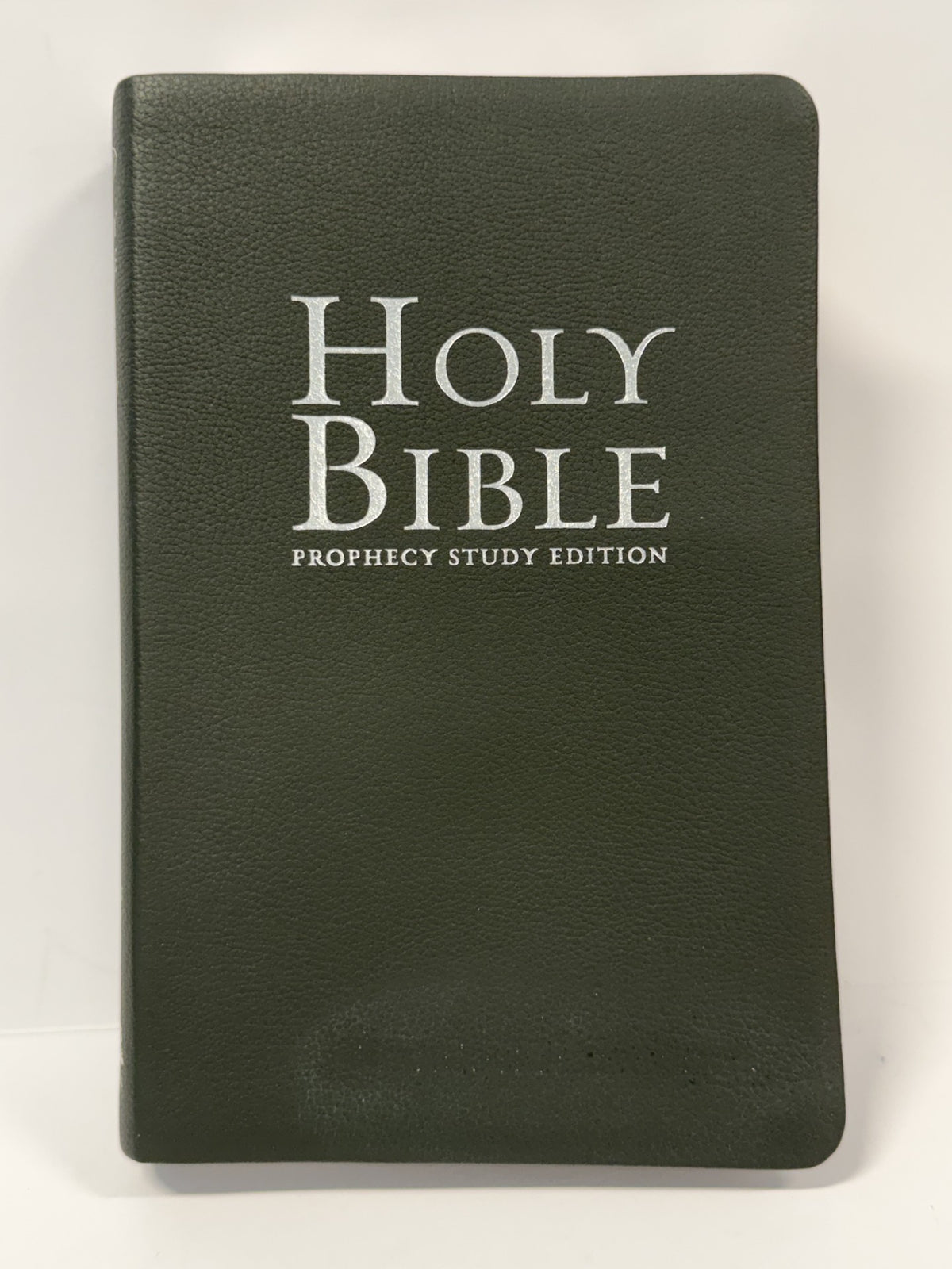 ONE-OF-A-KIND Gray Genuine Leather | NKJV Prophecy Study Bible