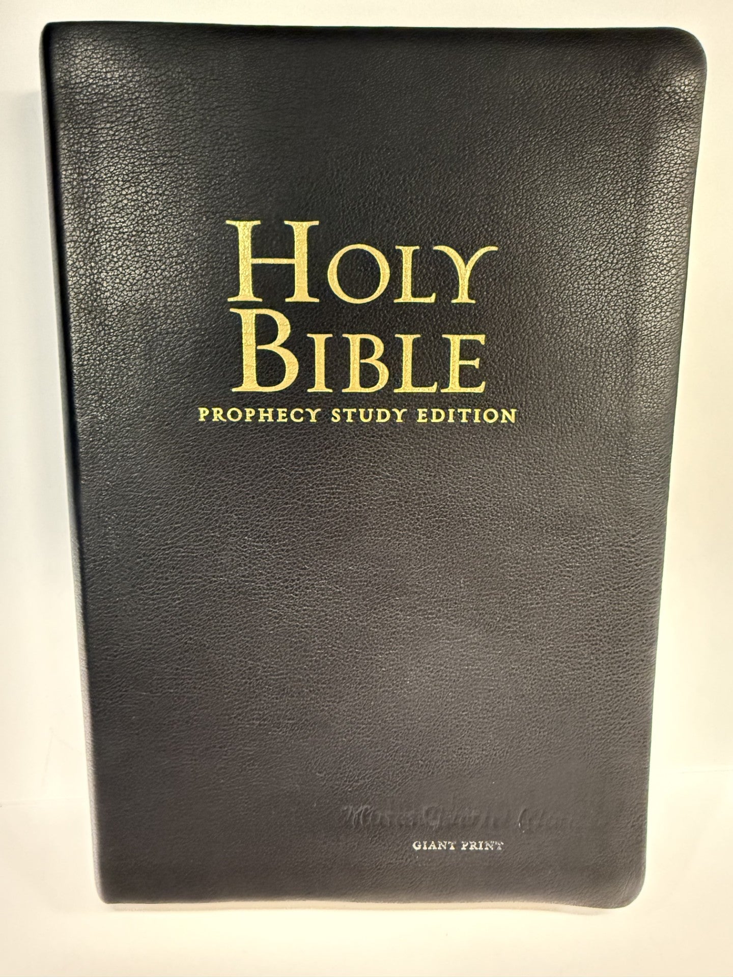 ONE-OF-A-KIND NKJV Prophecy Study Bible Giant Print (Premium Leather) by Amazing Facts