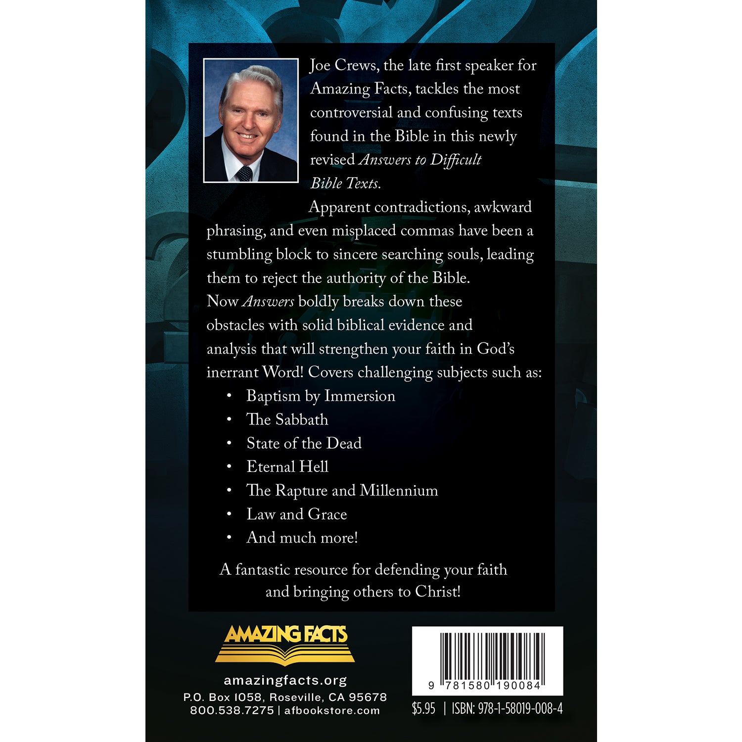 Answers to Difficult Bible Texts by Joe Crews