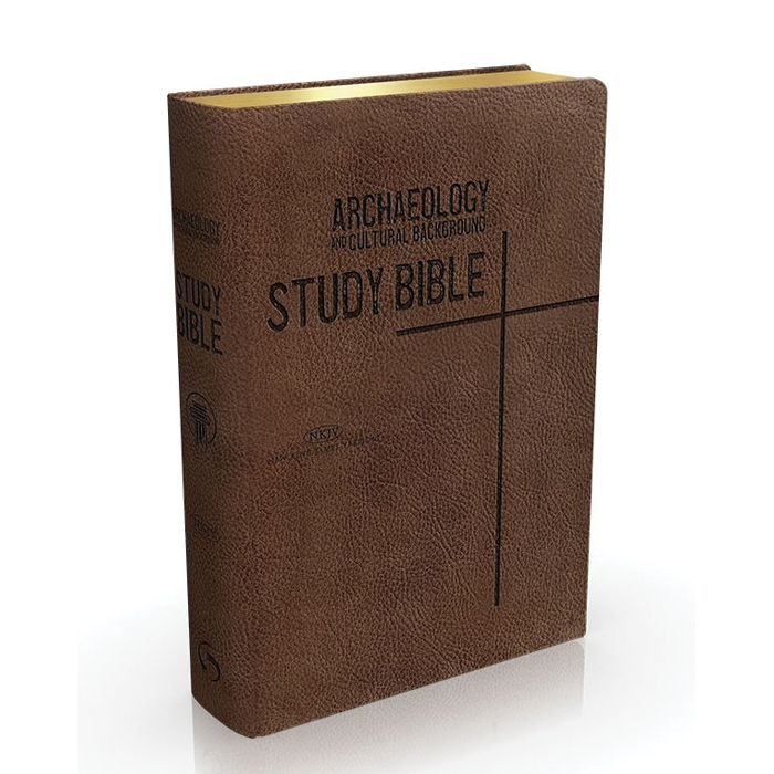 NKJV Archaeology and Cultural Background Study Bible (Brown Leather) by Safeliz