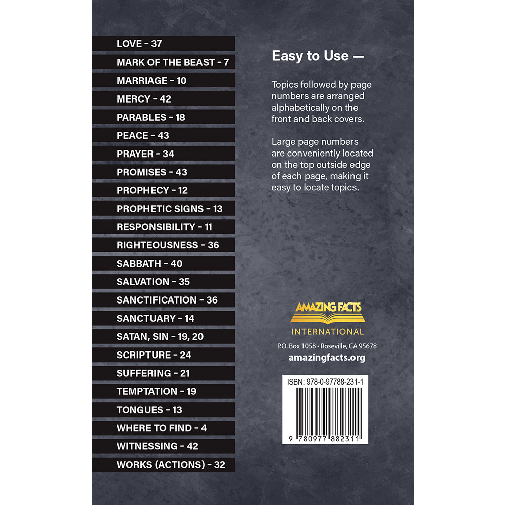 The Bible Textionary and Chart by Noble Vining