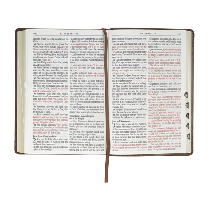 Crown of Thorns Giant Print KJV with Thumb Index Bible