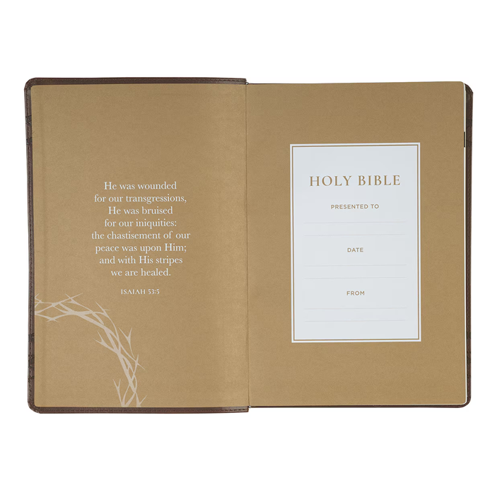 Crown of Thorns Giant Print KJV with Thumb Index Bible