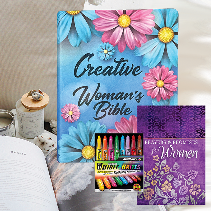 Creative Women's Bible Gift Bundle - blue