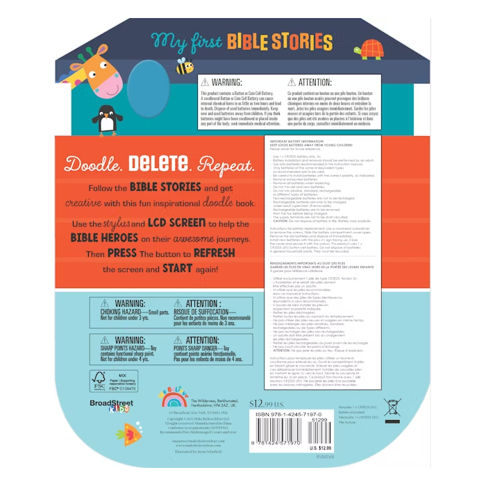 My First Bible Stories: Doodle. Delete. Repeat.by Broadstreet