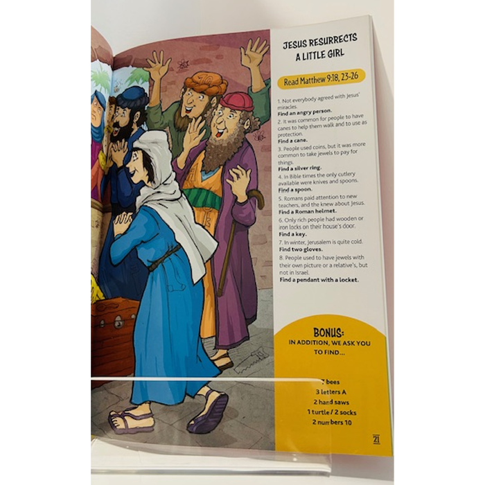 Find Me If You Can! Jesus Miracles- Search Activity Book by Safeliz
