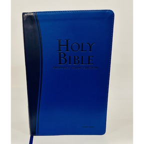 NKJV Prophecy Study Bible Giant Print Blue (Leathersoft) by Amazing Facts