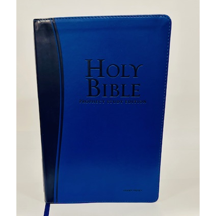 Blue Leathersoft, Giant Print | NKJV Prophecy Study Bible