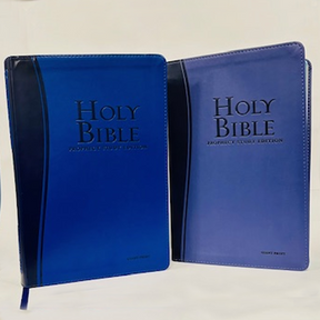 NKJV Prophecy Study Bible Giant Print Blue (Leathersoft) by Amazing Facts