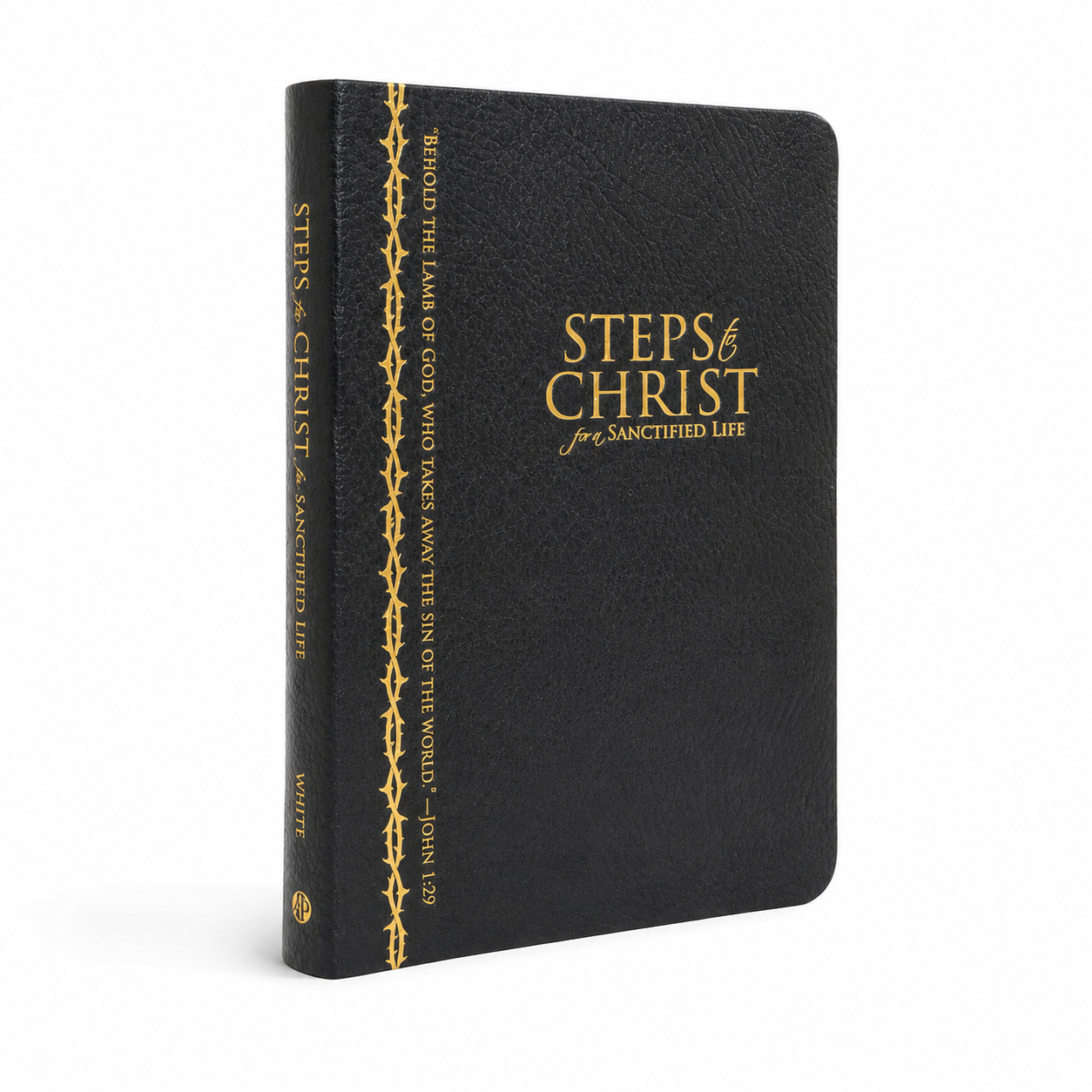 PRE-ORDER! Steps to Christ for a Sanctified Life Black Genuine Leather by Ellen White