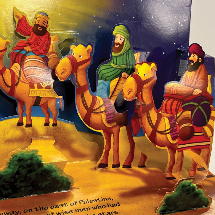 The Birth of Baby Jesus Bible Story Pop-Up Book by Safeliz