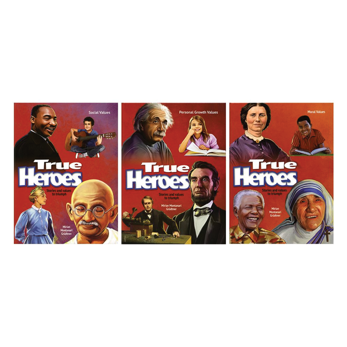 BRAND NEW ~ True Heroes: Stories and Values to Triumph 3 Volume Set