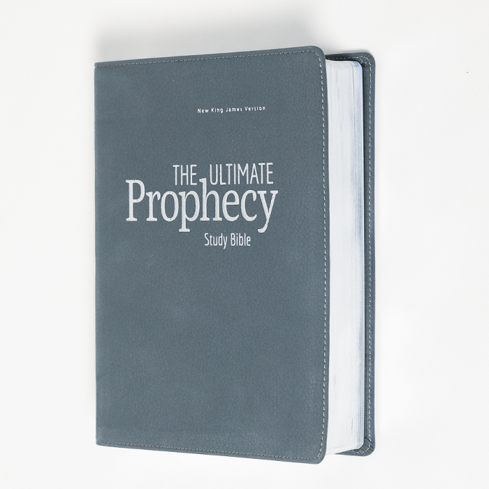 Now in Stock! The Ultimate Prophecy Study Bible - Gray Leather by Amazing Facts