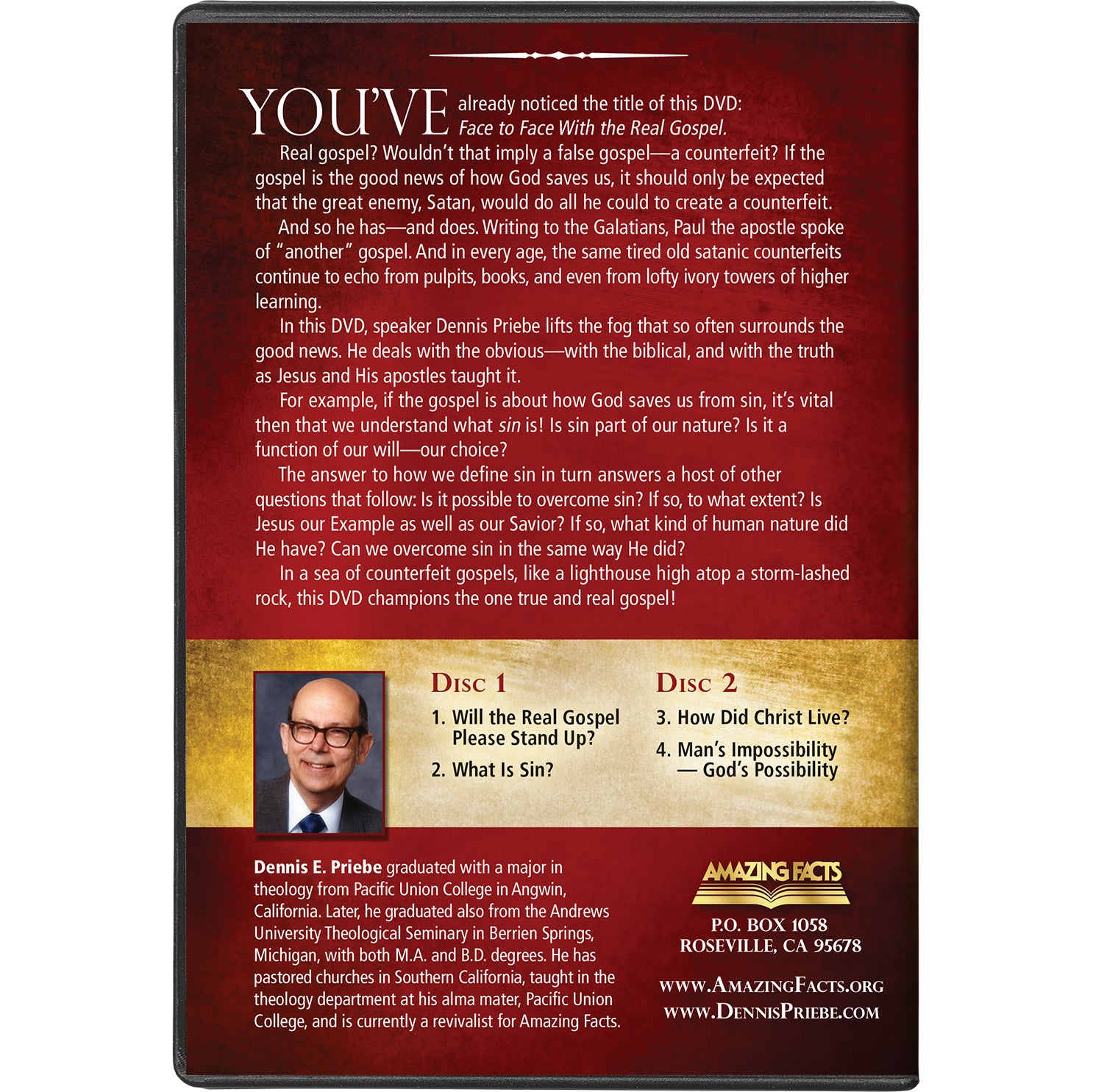 Face to Face with the Real Gospel DVD Set by Dennis Priebe