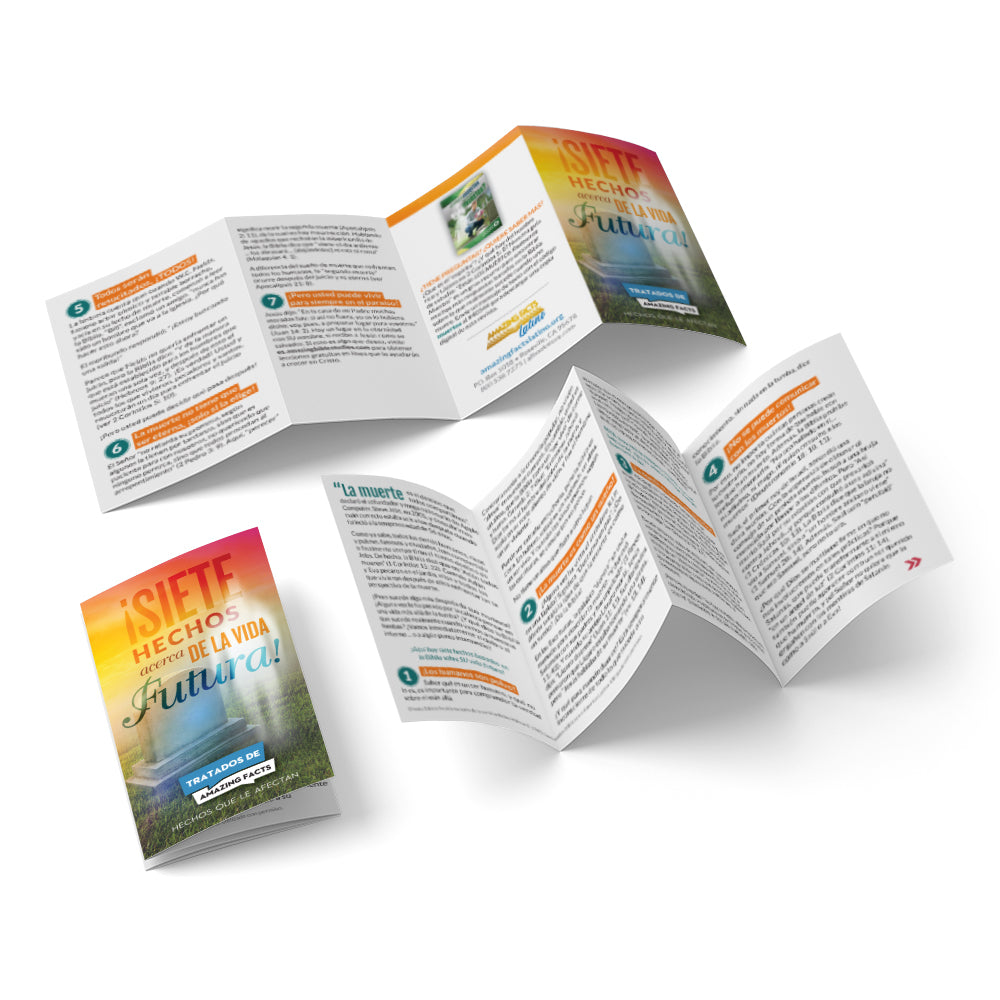 AFacts Tracts (100/pack): ¡Siete Hechos Acerca de la Vida Futura! by Amazing Facts