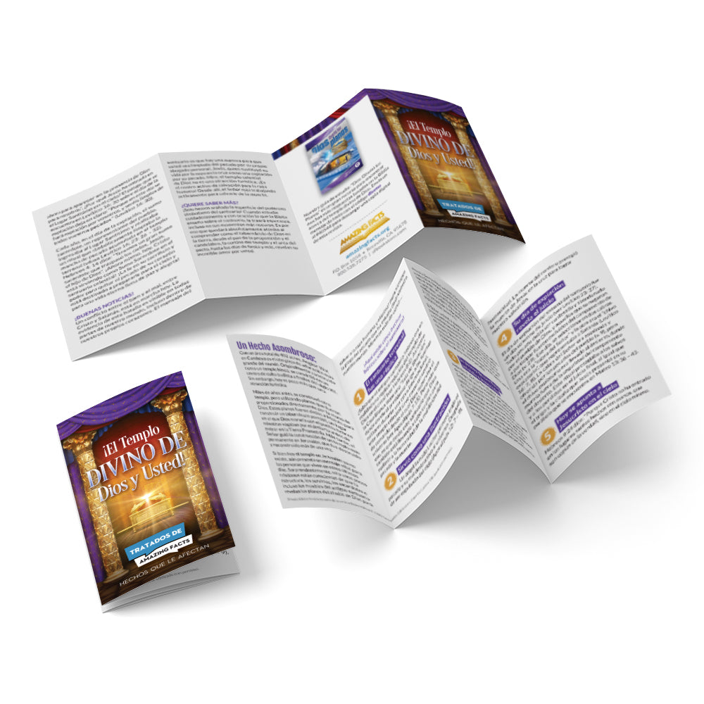 AFacts Tracts (100/pack): ¡El Templo Divino de Dios y Usted! by Amazing Facts