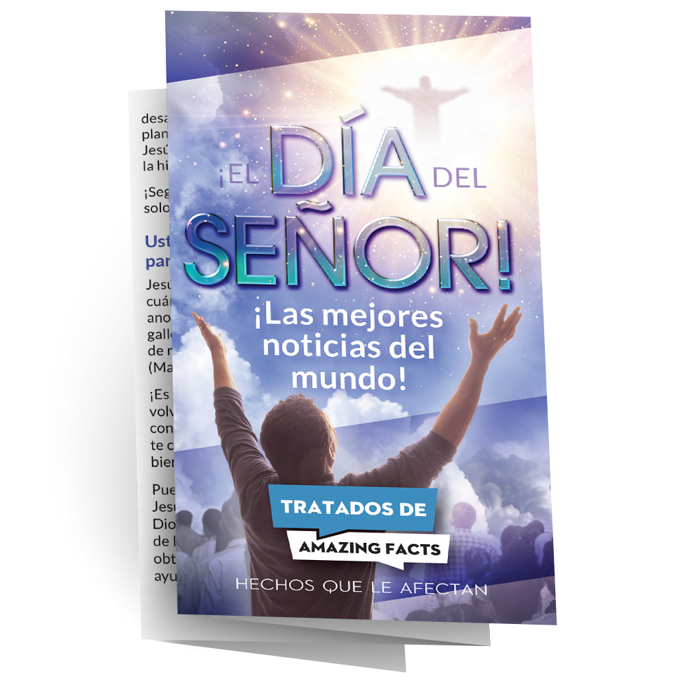 AFacts Tracts (100/pack): ¡El Día del Señor!: ¡Las Mejores Noticias del Mundo! by Amazing Facts