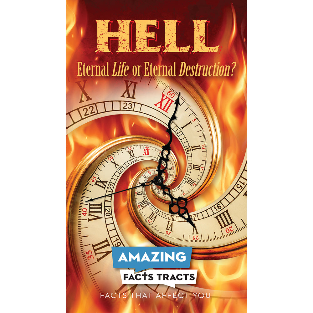 AFacts Tracts (100/pack): Hell: Eternal Life or Eternal Destruction? by Amazing Facts