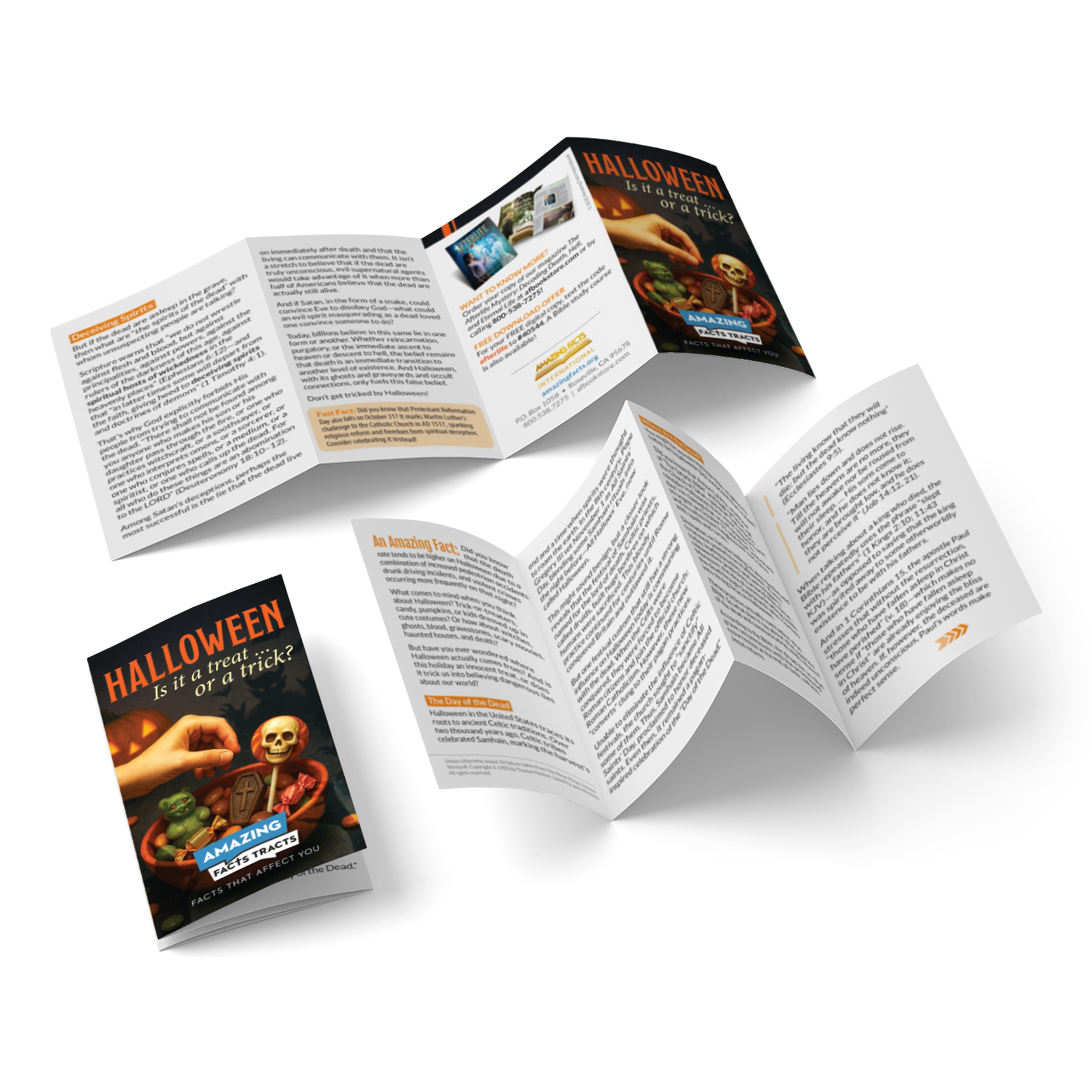 AFacts Tracts (100/pack): Halloween: Is it a treat or a trick? by Amazing Facts