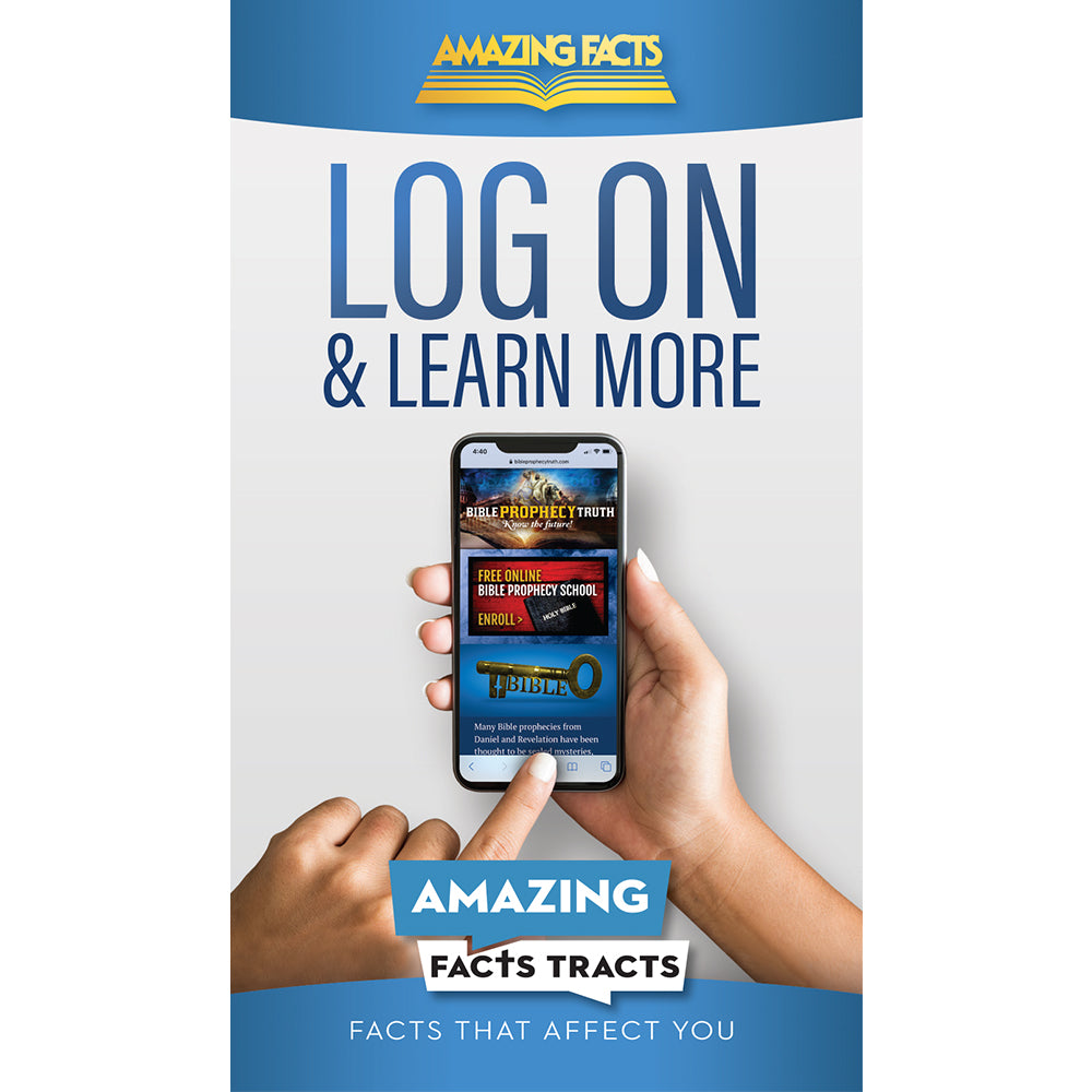 Afacts Tracts (100/pack): Log On and Learn More by Amazing Facts