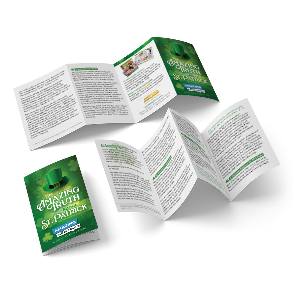 Brand New! Afacts Tract (100/pack): The Amazing Truth About St. Patrick a Sabbath Keeper