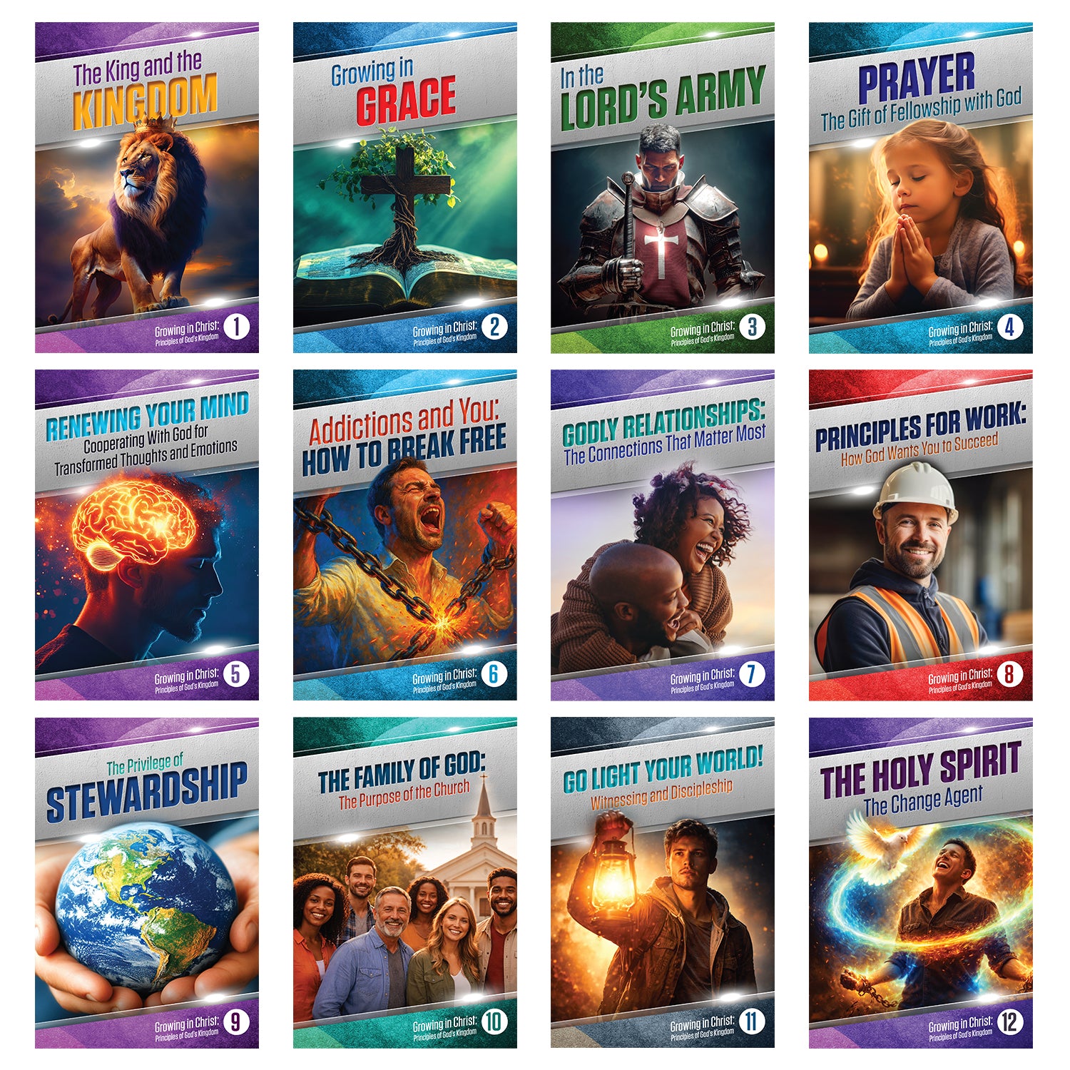 Growing in Christ: Principles of God's Kingdom Study Guide Set by Amazing Facts
