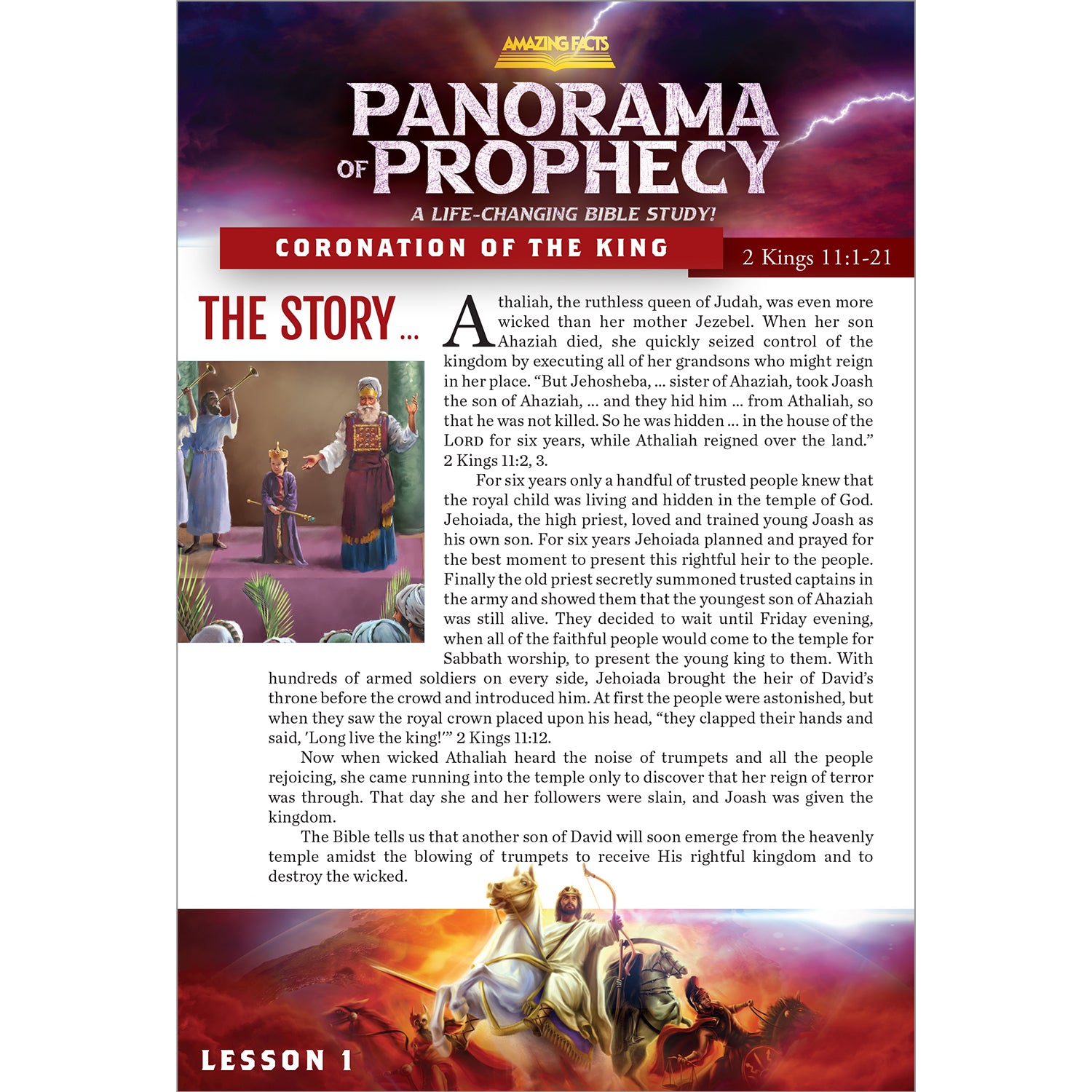 Panorama of Prophecy: Coronation of the King Study Guide 01 by Doug Batchelor