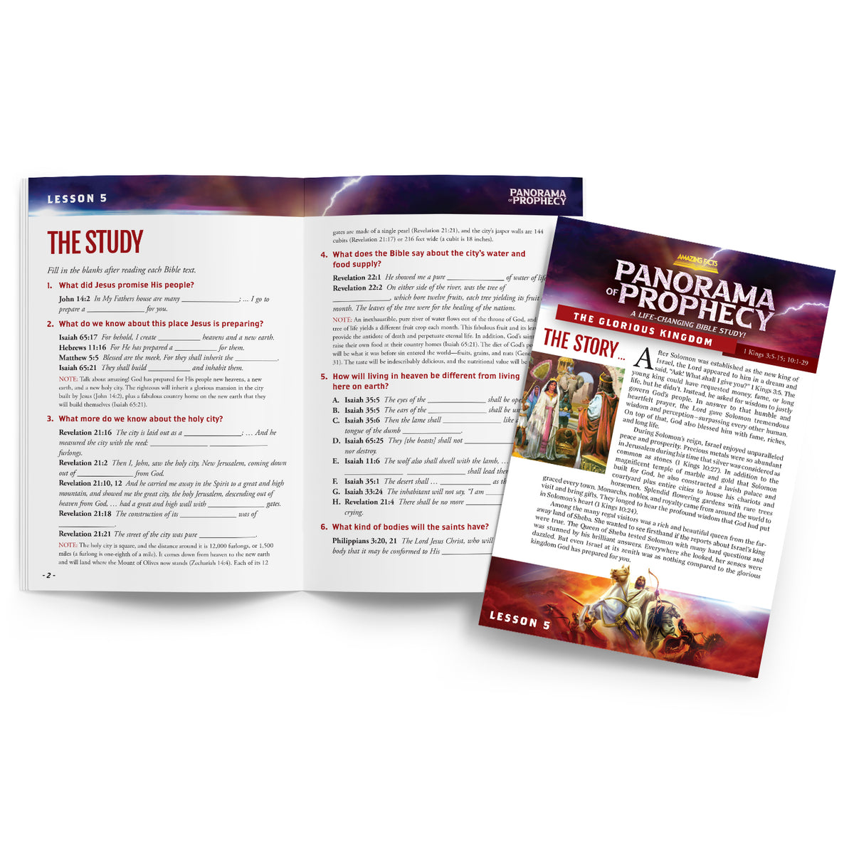 Panorama of Prophecy: The Glorious Kingdom Study Guide 05 by Doug Batchelor