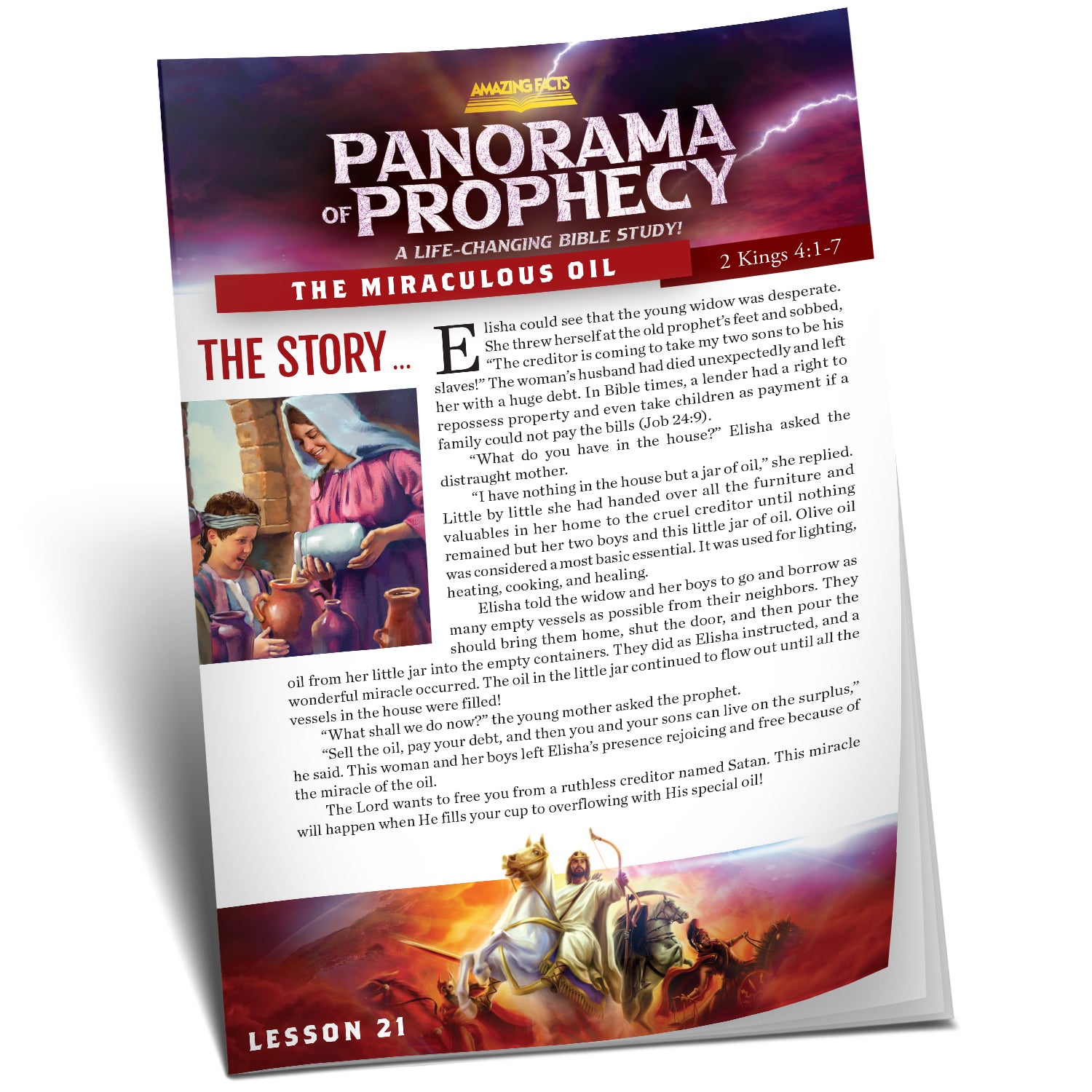 Panorama of Prophecy:  The Miraculous Oil Study Guide 21 by Doug Batchelor