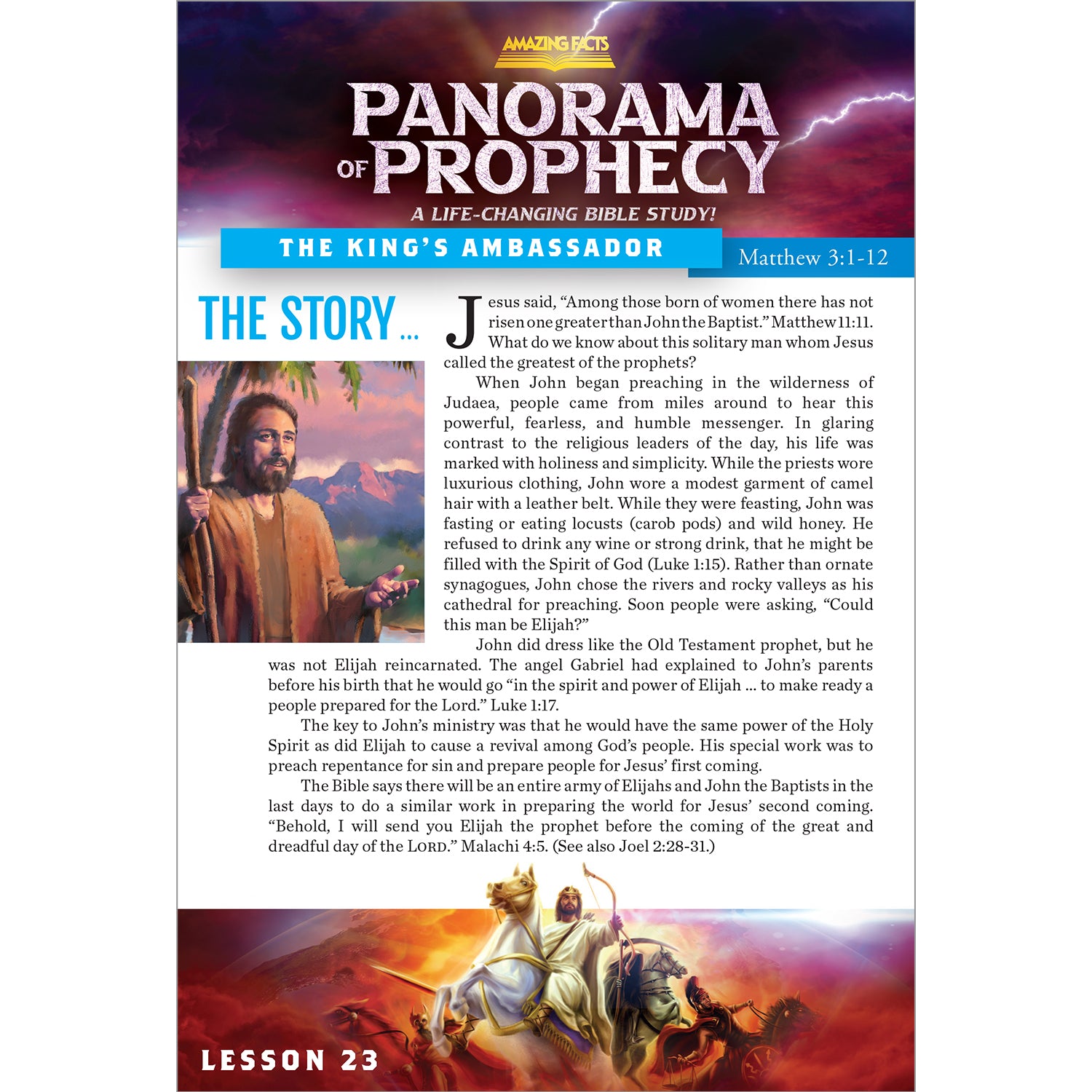 Panorama of Prophecy:  The King's Ambassador Guide 23 by Doug Batchelor