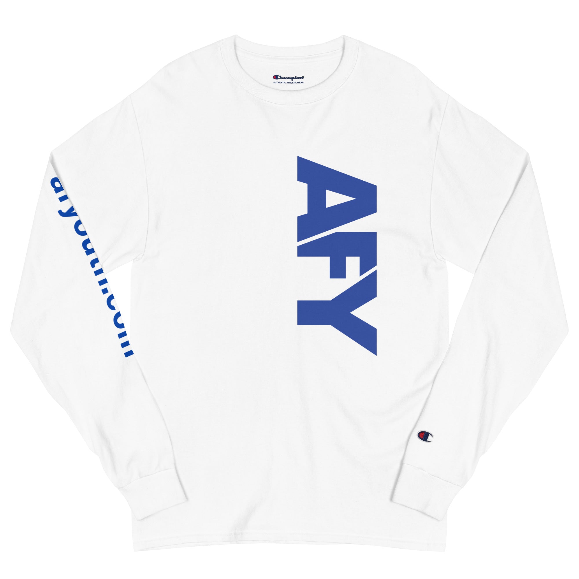 AFY Men's Long Sleeve Shirt Blue Logo