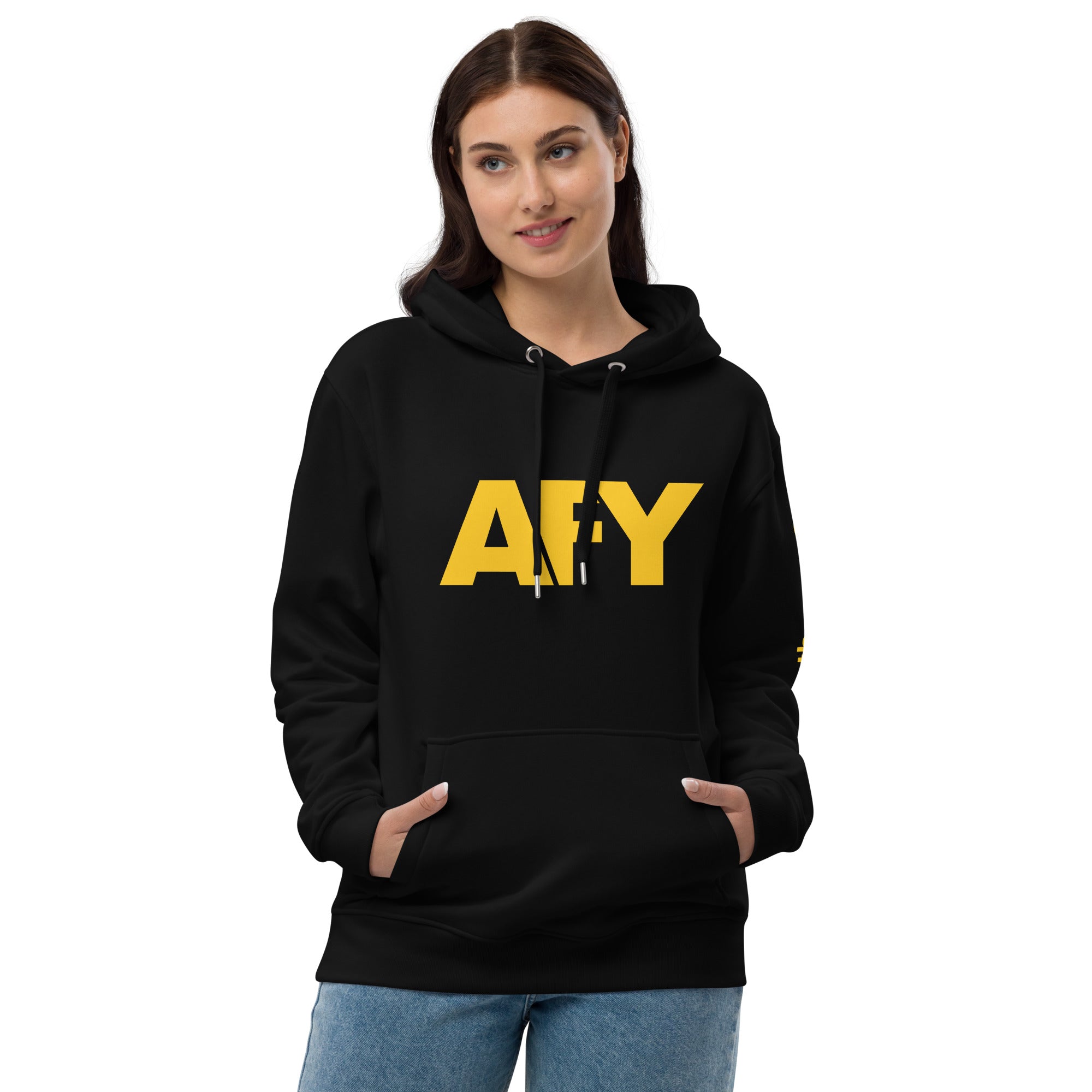 AFY Premium Eco Hoodie Gold Logo