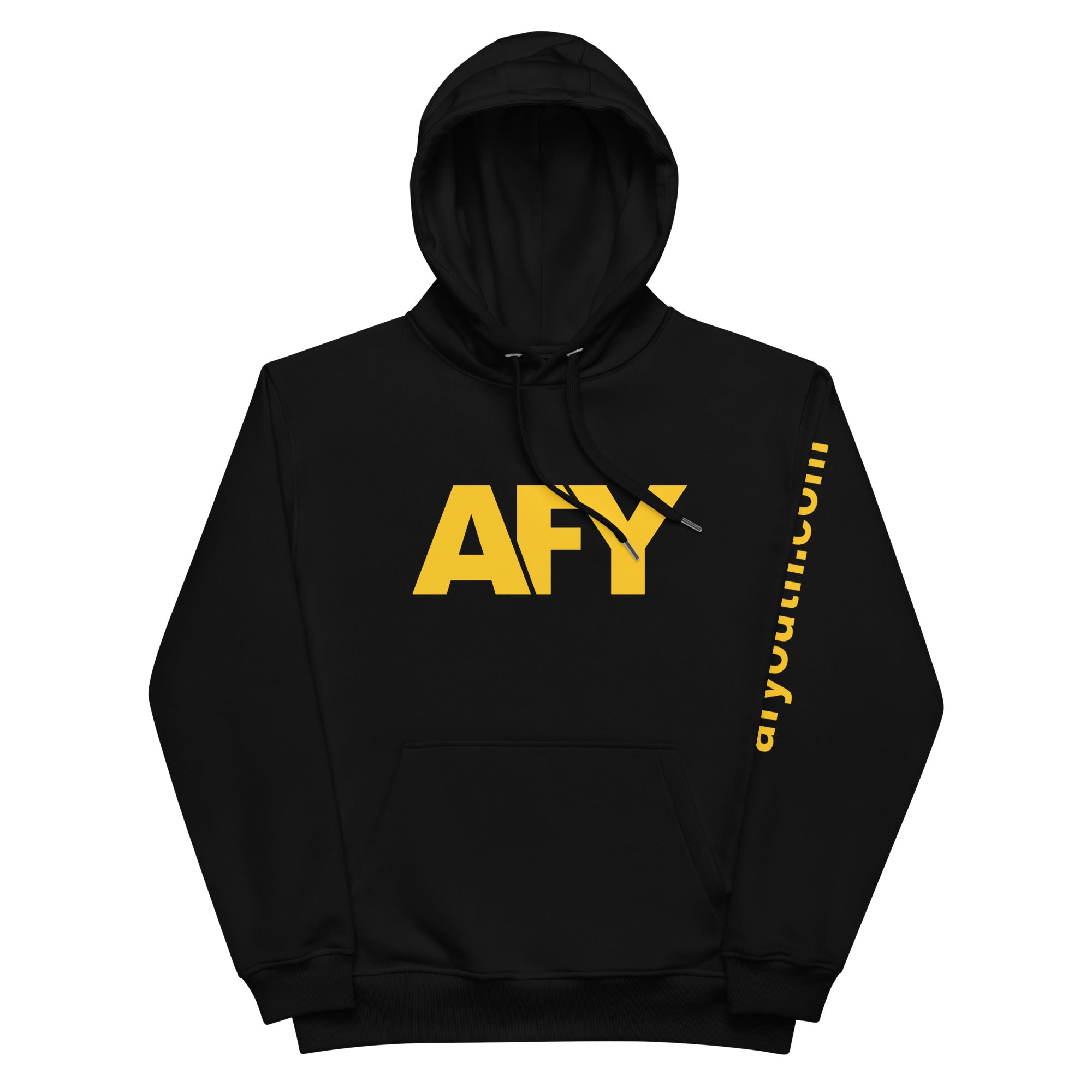 AFY Premium Eco Hoodie Gold Logo