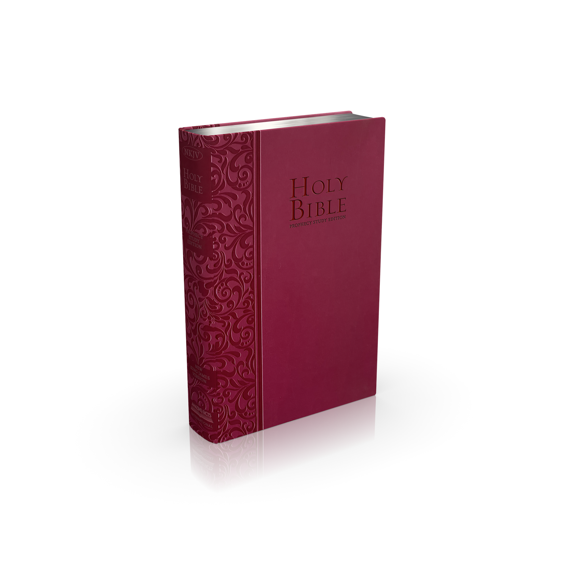 NKJV Prophecy Study Bible (Hot Pink Leathersoft) by Amazing Facts