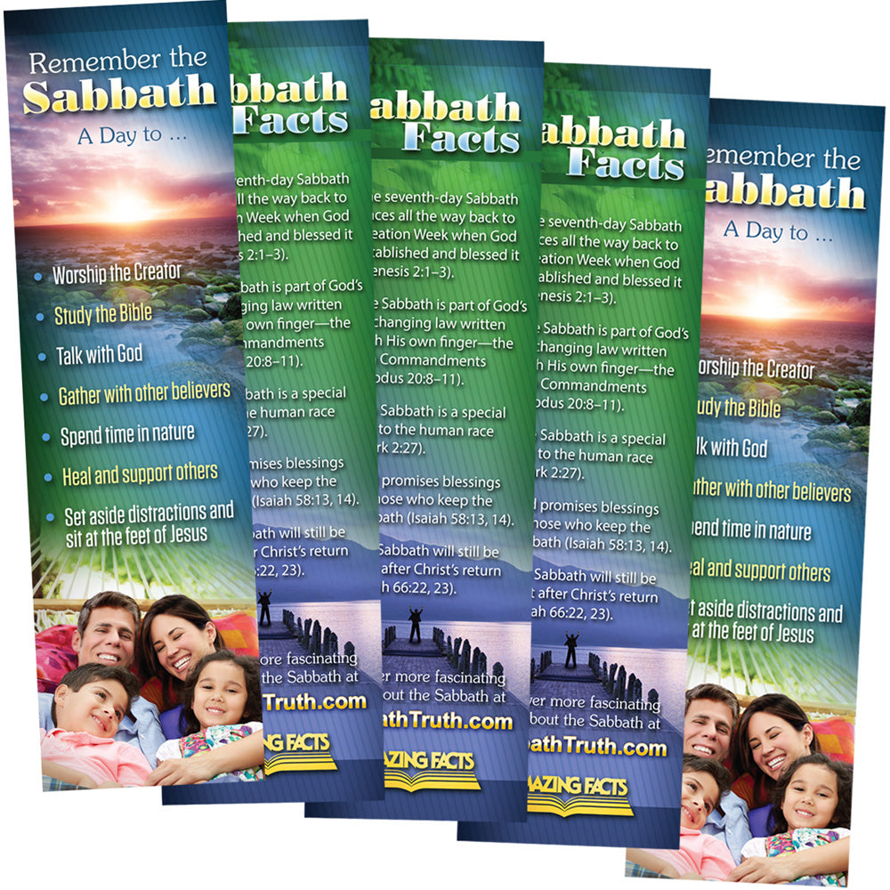 5 Sabbath Facts Bookmark (25/Pack) by Amazing Facts
