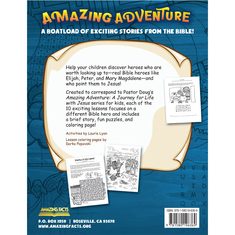 Amazing Adventures Activity Book: Heroes of Faith Edition by Amazing Facts