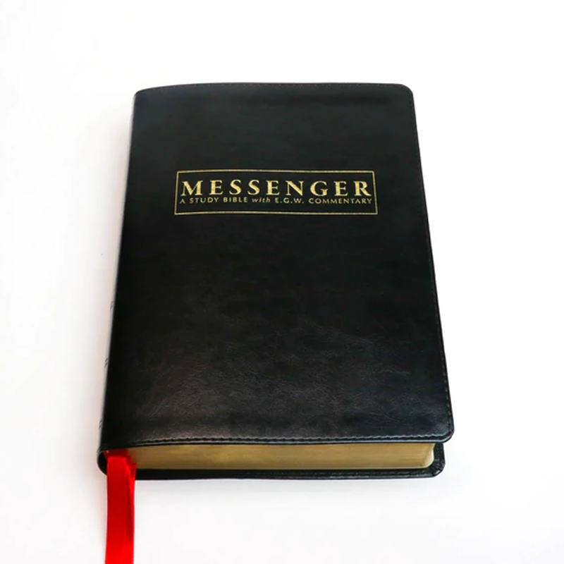 The NKJV Messenger EGW Study Bible - Onyx (Black)