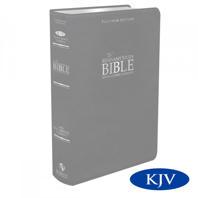 KJV Platinum Remnant Study Bible (Gray Leather)