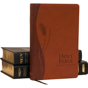 NKJV Prophecy Study Bible (Brown Leathersoft) by Amazing Facts