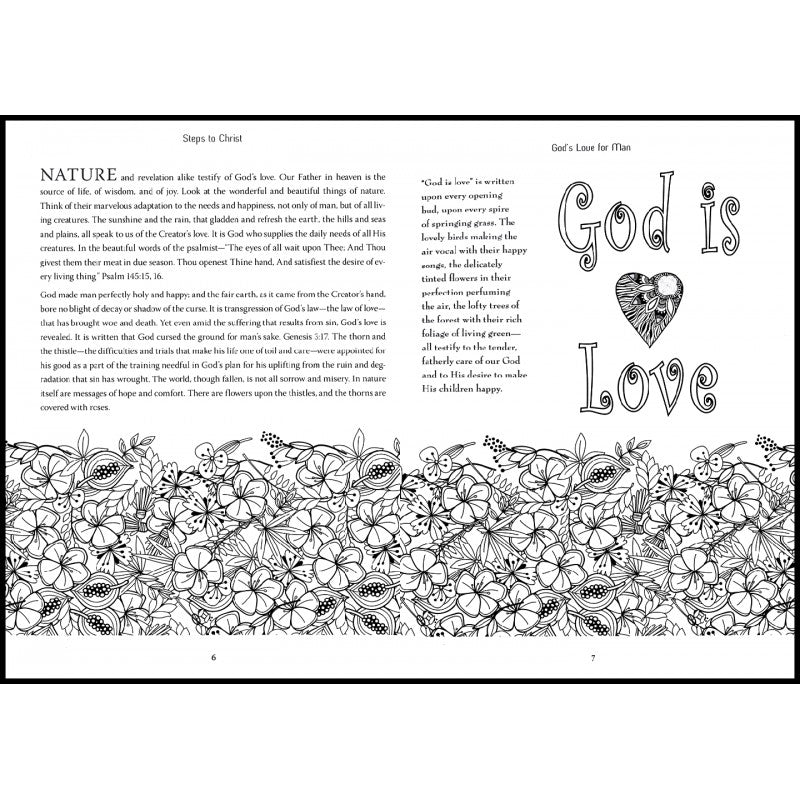 Steps to Christ for Reading and Coloring by Safeliz